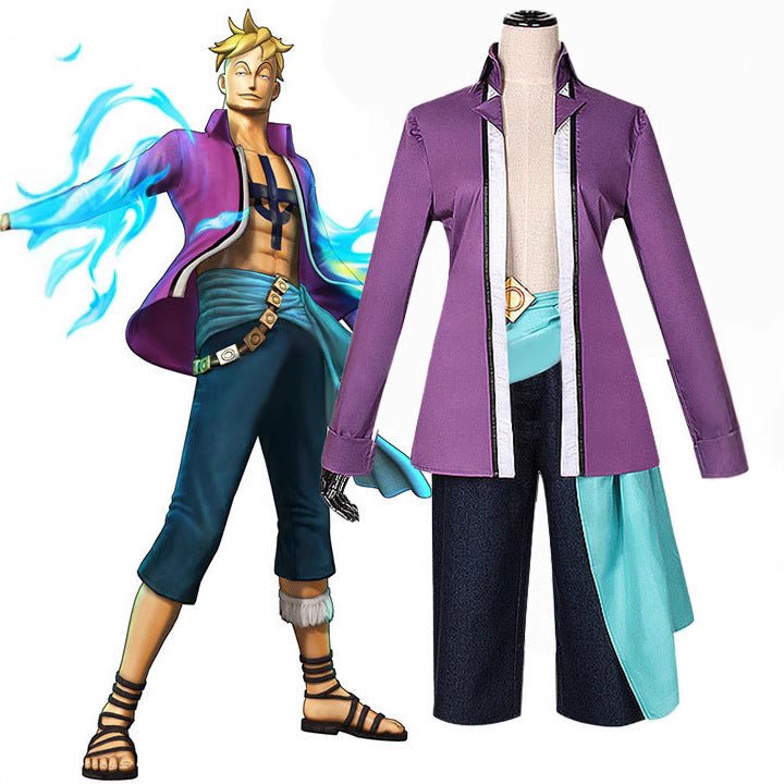 One Piece Marco Full Cosplay Costume for Halloween Anime Cosplay Events - Coscosmos