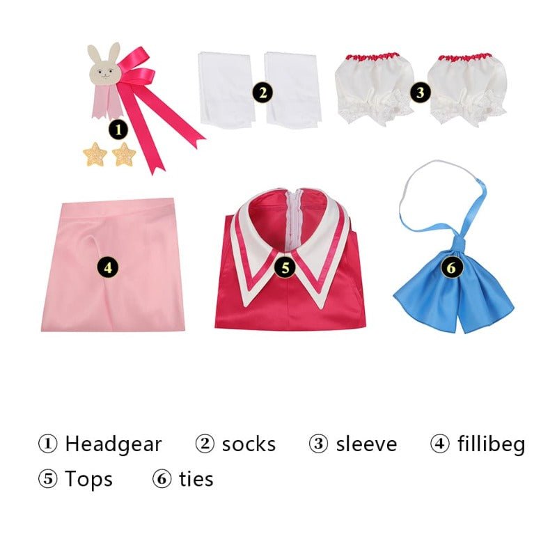 Oshi No Ko Hoshino Ai Cosplay Costume Full Set Role Play Uniform with Wig for Halloween - Coscosmos