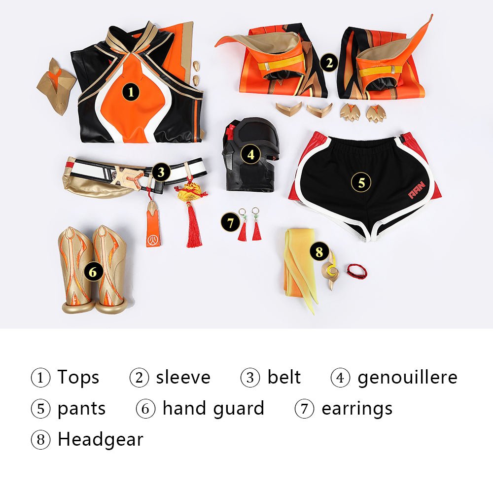 Overwatch Anran Cosplay Costume - Coscosmos