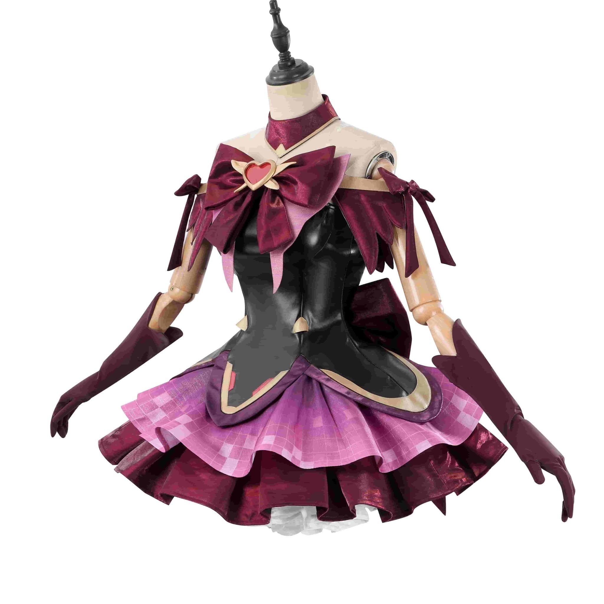 Overwatch D.Va Magical Girl Juno Red Black Cosplay Costume - Coscosmos