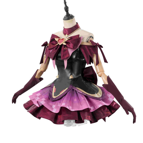Overwatch D.Va Magical Girl Juno Red Black Cosplay Costume - Coscosmos