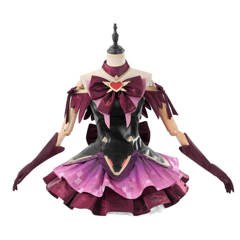 Overwatch D.Va Magical Girl Juno Red Black Cosplay Costume - Coscosmos