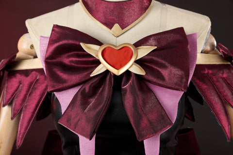 Overwatch D.Va Magical Girl Juno Red Black Cosplay Costume - Coscosmos