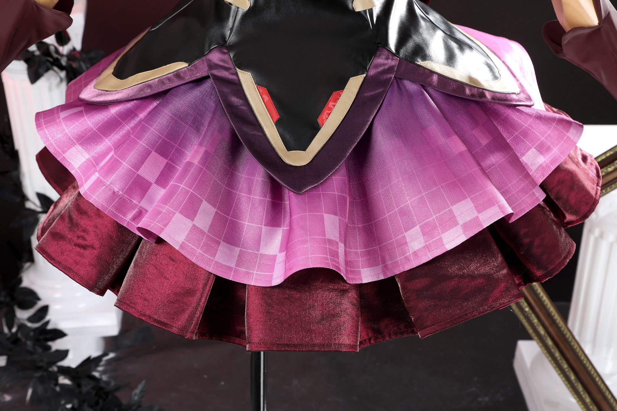 Overwatch D.Va Magical Girl Juno Red Black Cosplay Costume - Coscosmos