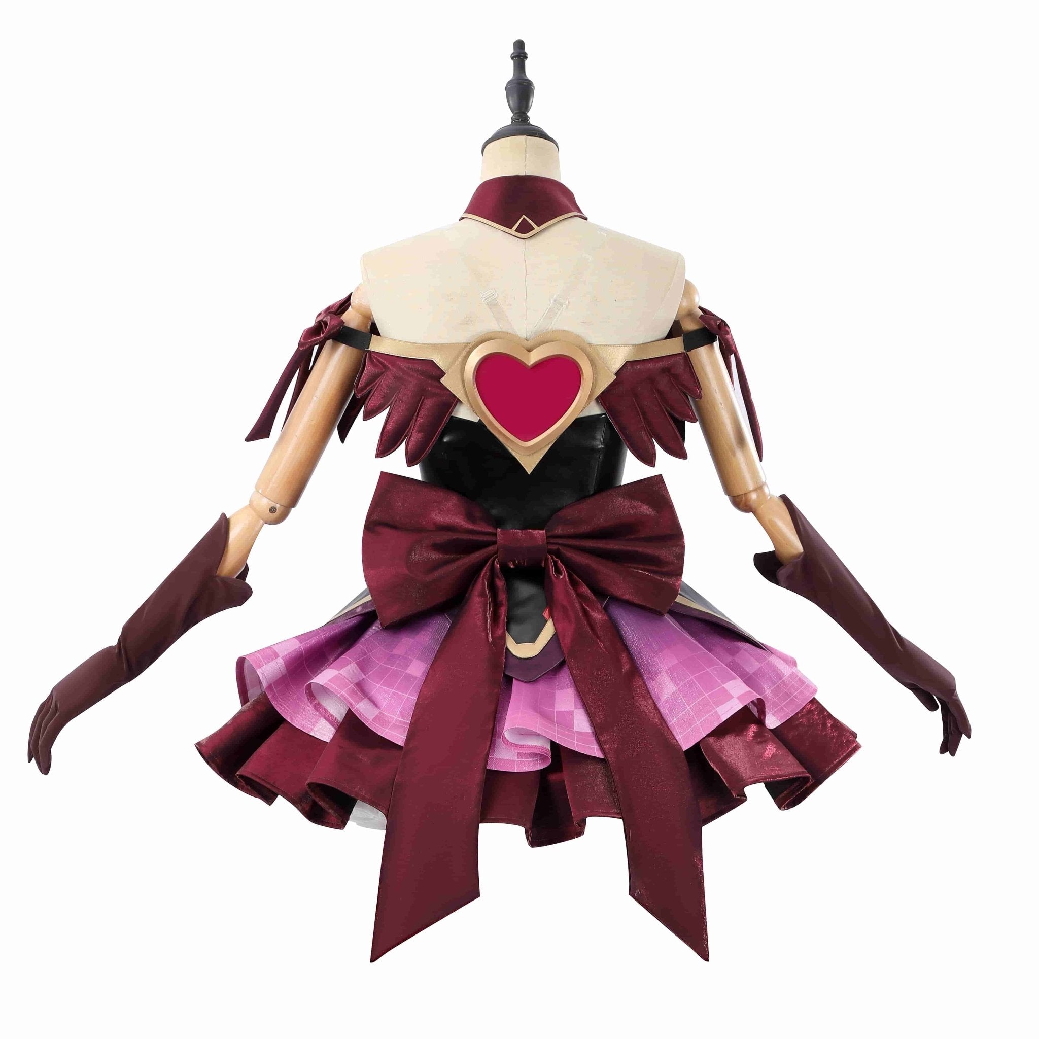 Overwatch D.Va Magical Girl Juno Red Black Cosplay Costume - Coscosmos