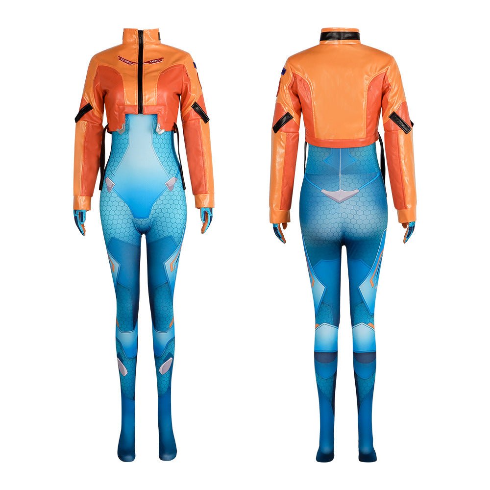 Overwatch Junker Queen Cosplay Costume - Official Game Character Outfit with Bodysuit for Cosplay Events - Coscosmos
