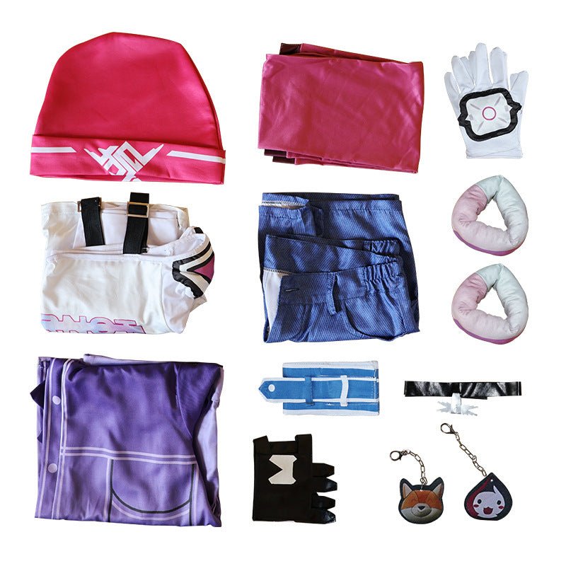 Overwatch Kiriko Casual Cosplay Costume - Anime Game Character Halloween Outfit - Coscosmos