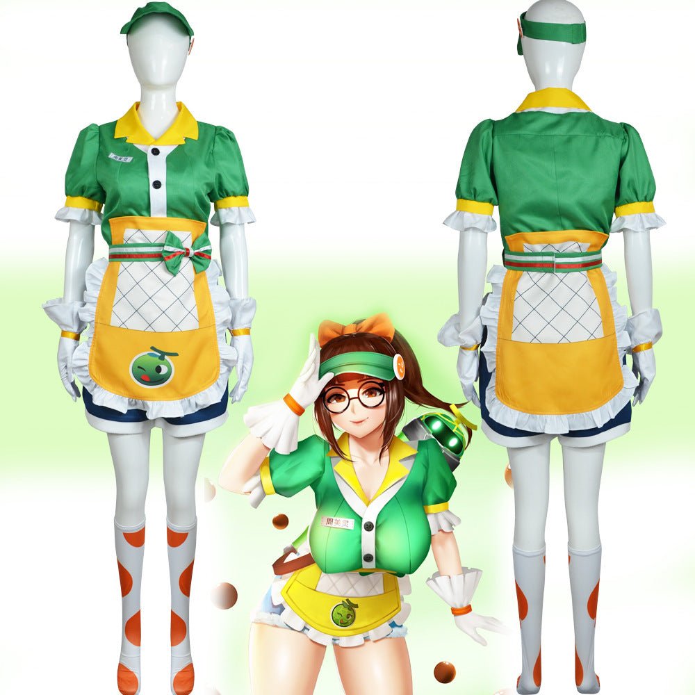 Overwatch Mei Summer Games Skin Cosplay Costume Anniversary - High Quality Game Character Outfit for Cosplay Events - Coscosmos