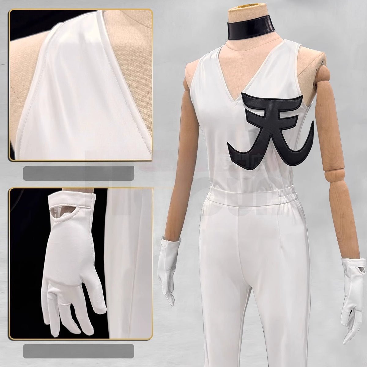 Panty & Stocking Brother Polliest Cosplay Leather Outfit Costume - Coscosmos