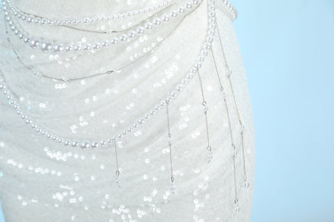 Path to Nowhere ll Crimson Curtain Interlude Full Character Costume Set - Enfer Stage Performance Apparel - Coscosmos