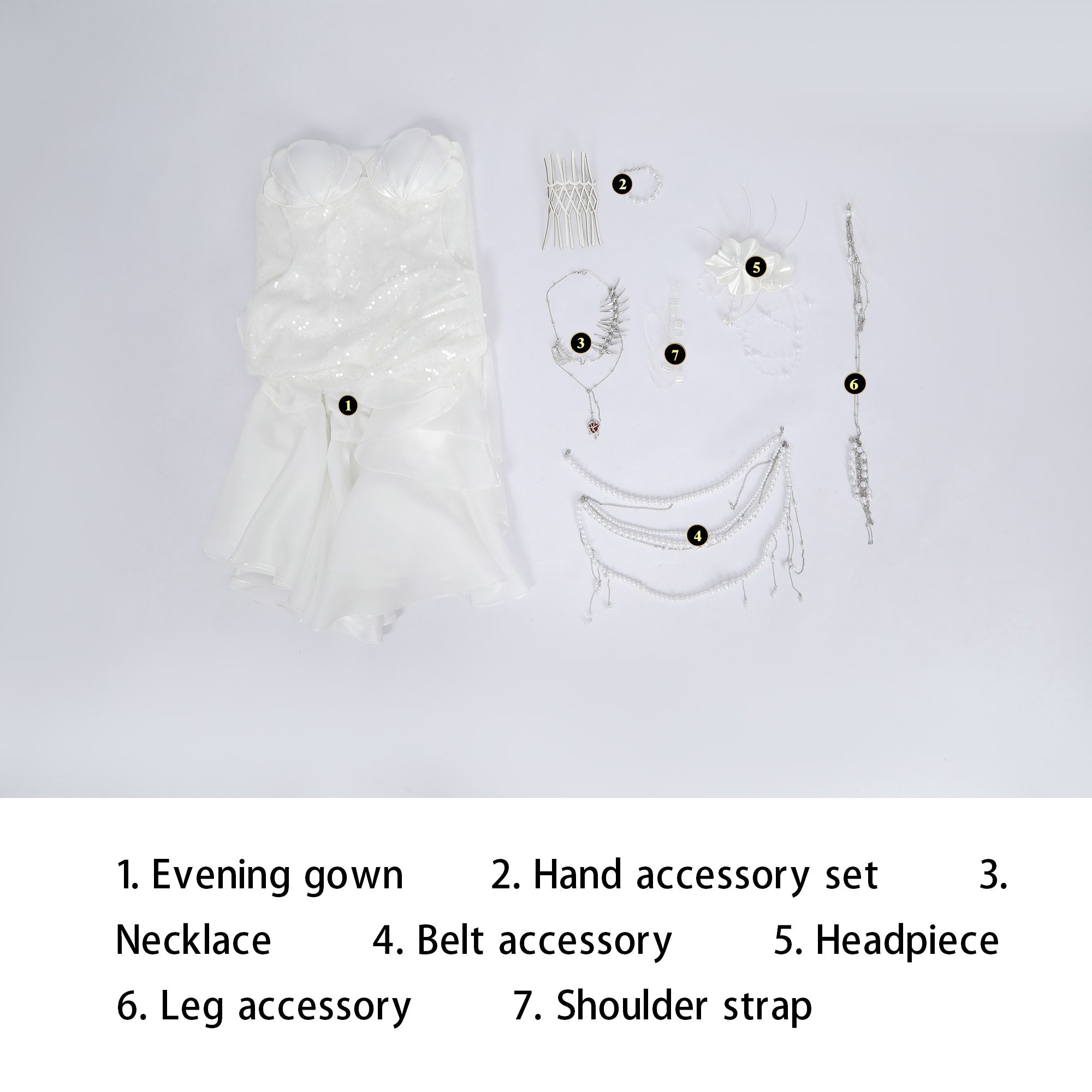 Path to Nowhere ll Crimson Curtain Interlude Full Character Costume Set - Enfer Stage Performance Apparel - Coscosmos