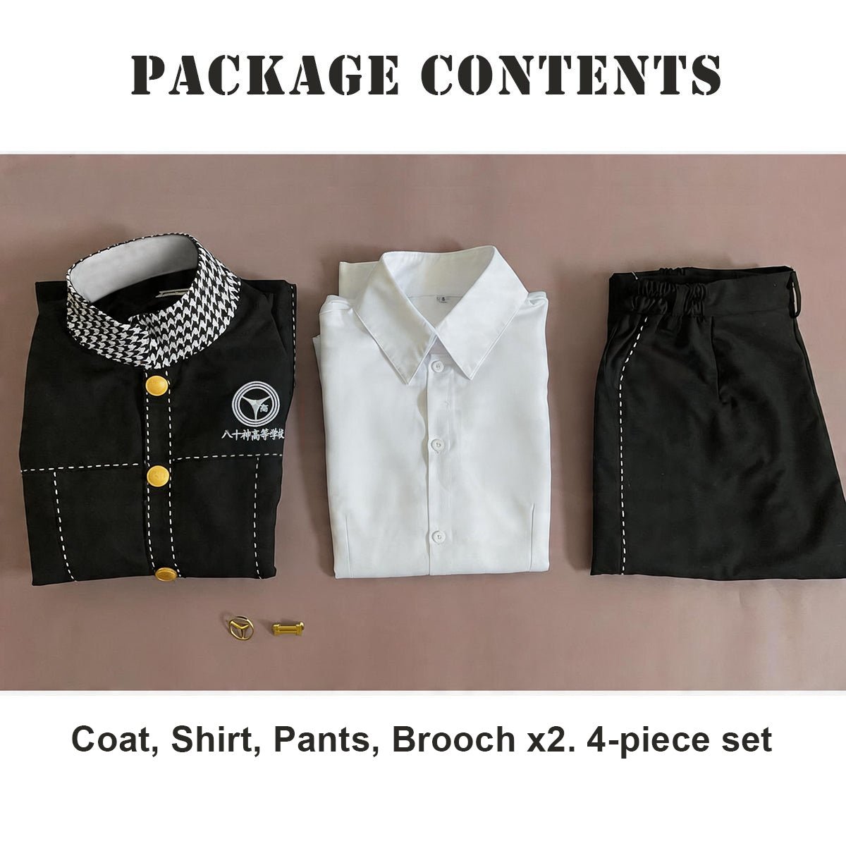Persona 4 Yasogami High School Uniform Yu Narukami Cosplay Costume Full Set for Anime Fans - Coscosmos