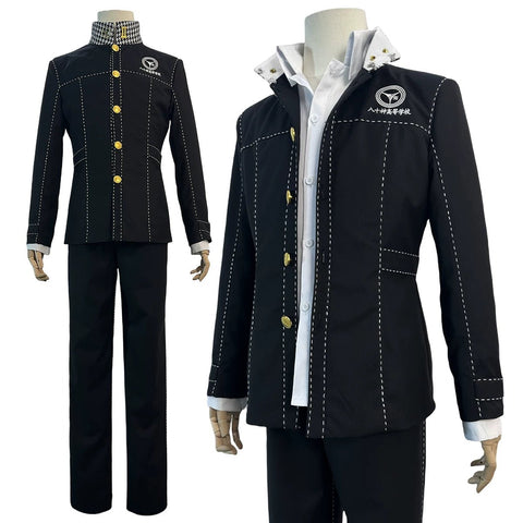 Persona 4 Yasogami High School Uniform Yu Narukami Cosplay Costume Full Set for Anime Fans - Coscosmos