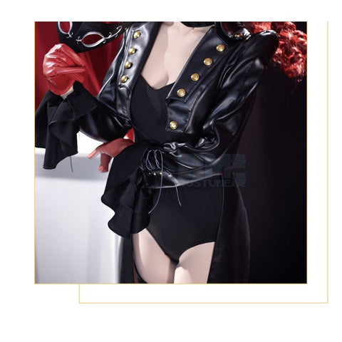Persona 5 Strikers Kasumi Yoshizawa Phantom Thief Cosplay Costume Leather Outfit - High Quality Cosplay Costume for Anime Fans - Coscosmos