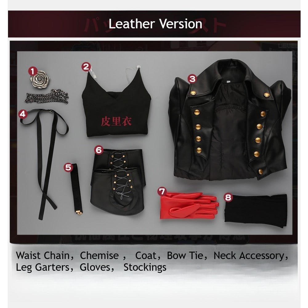 Persona 5 Strikers Kasumi Yoshizawa Phantom Thief Cosplay Costume Leather Outfit - High Quality Cosplay Costume for Anime Fans - Coscosmos