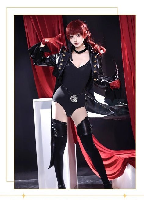 Persona 5 Strikers Kasumi Yoshizawa Phantom Thief Cosplay Costume Leather Outfit - High Quality Cosplay Costume for Anime Fans - Coscosmos