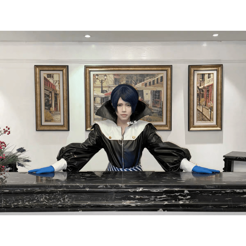 Persona 5 Yusuke Kitagawa Cosplay Costume PU Leather Bodysuit Anime Game Outfit for Cosplay Events - Coscosmos