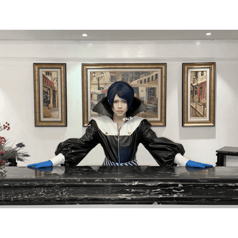 Persona 5 Yusuke Kitagawa Cosplay Costume PU Leather Bodysuit Anime Game Outfit for Cosplay Events - Coscosmos