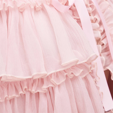 Pink Mid - Length Cape Cosplay Costume - Coscosmos