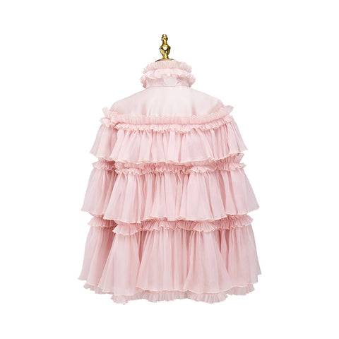 Pink Mid - Length Cape Cosplay Costume - Coscosmos