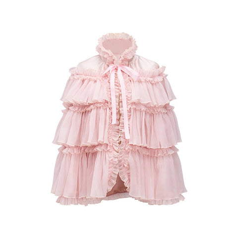 Pink Mid - Length Cape Cosplay Costume - Coscosmos