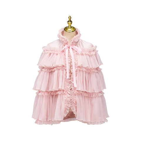 Pink Mid - Length Cape Cosplay Costume - Coscosmos