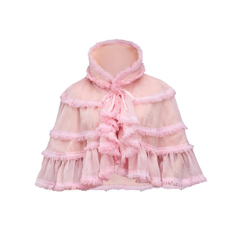 Pink Short Cape Cosplay Costume – Stylish Anime - Inspired Outfit - Coscosmos