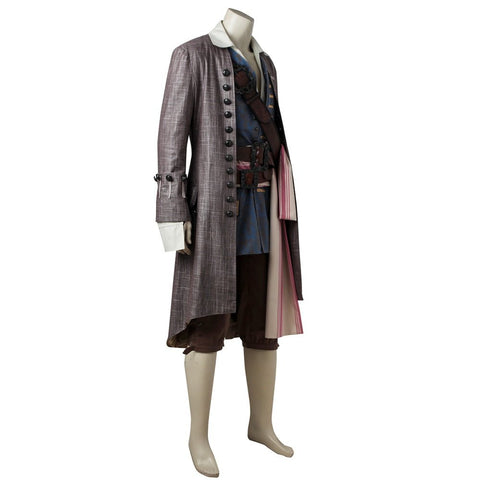 Pirates of the Caribbean 5 Dead Men Tell No Tales Captain Jack Sparrow Cosplay Costume - Coscosmos