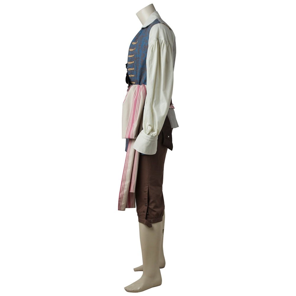 Pirates of the Caribbean 5 Dead Men Tell No Tales Captain Jack Sparrow Cosplay Costume - Coscosmos