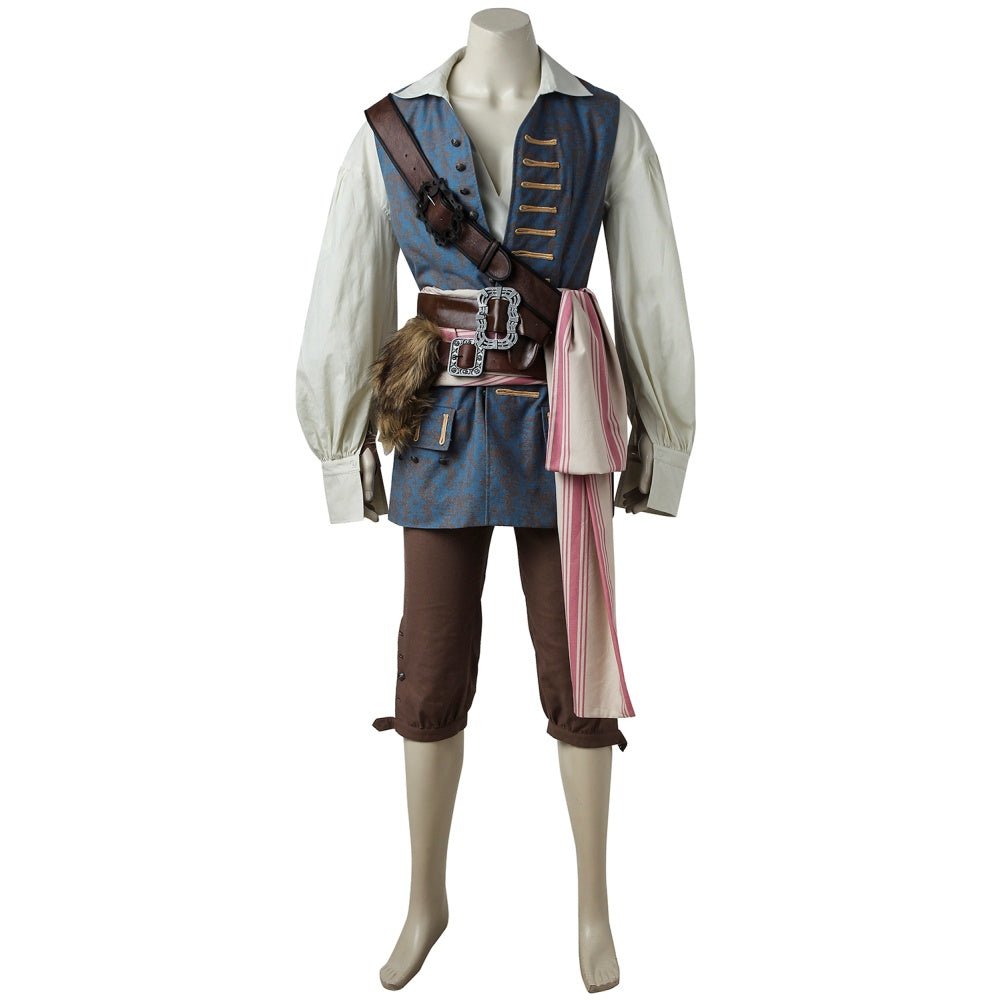 Pirates of the Caribbean 5 Dead Men Tell No Tales Captain Jack Sparrow Cosplay Costume - Coscosmos