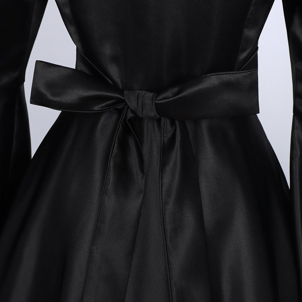 Plus Size Gothic Dress Renaissance Hooded Costume for Women Halloween Party Cosplay - Coscosmos