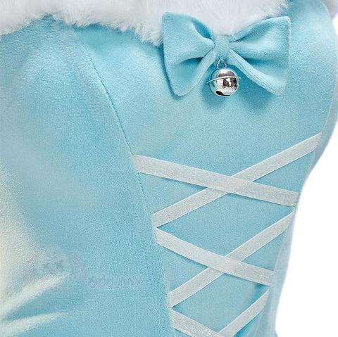 Pokémon Cosplay Christmas Winter Plush Cape Dress Costume - Coscosmos