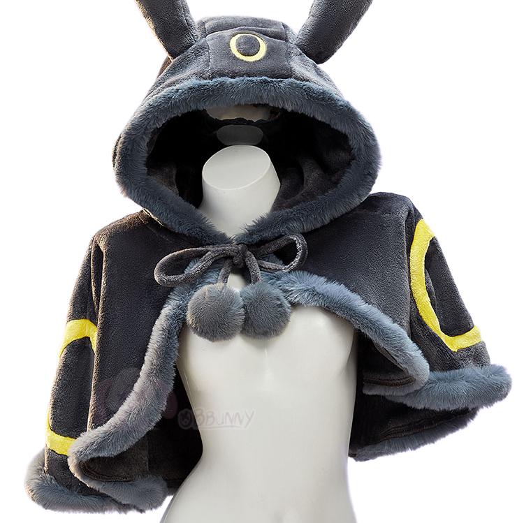 Pokémon Cosplay Christmas Winter Plush Cape Dress Costume - Coscosmos