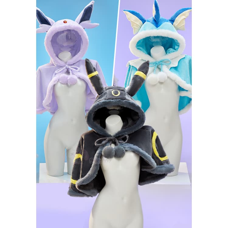 Pokémon Cosplay Christmas Winter Plush Cape Dress Costume - Coscosmos