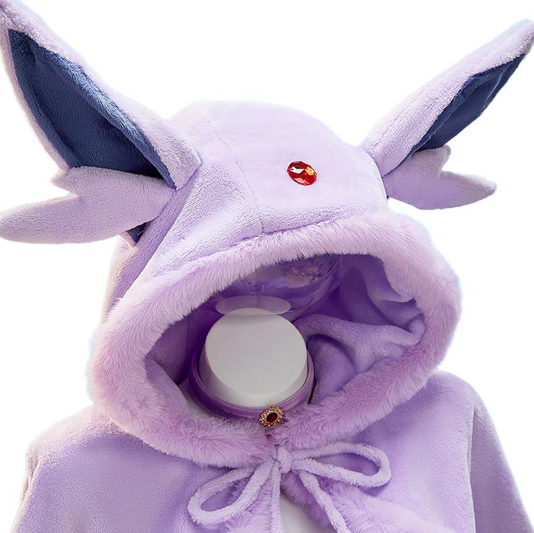 Pokémon Cosplay Christmas Winter Plush Cape Dress Costume - Coscosmos