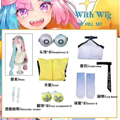 Pokémon Scarlet and Violet Cosplay Costume - Gym Leader & Streamer Iono Cosplay Set - Coscosmos