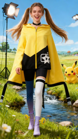 Pokémon Scarlet and Violet Cosplay Costume - Gym Leader & Streamer Iono Cosplay Set - Coscosmos