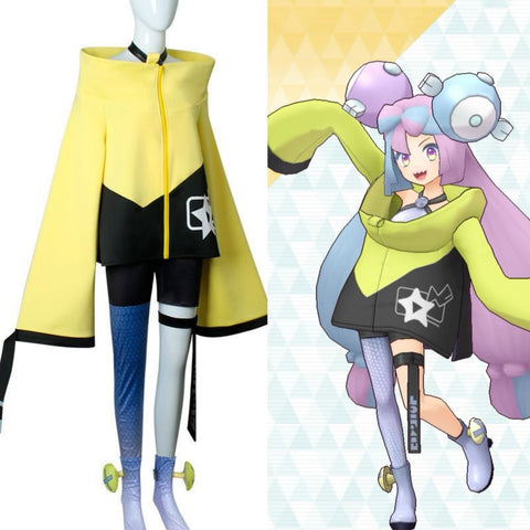 Pokémon Scarlet and Violet Cosplay Costume - Gym Leader & Streamer Iono Cosplay Set - Coscosmos