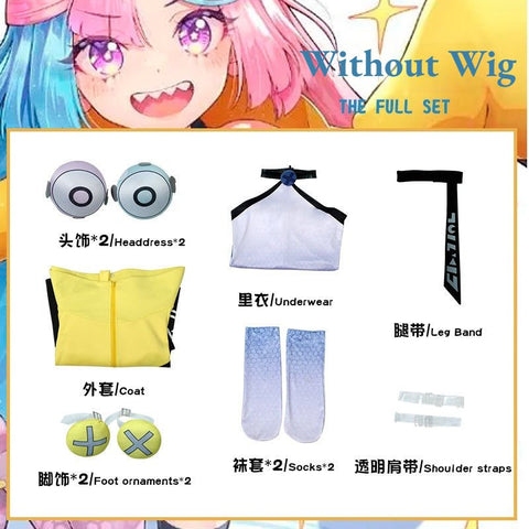 Pokémon Scarlet and Violet Cosplay Costume - Gym Leader & Streamer Iono Cosplay Set - Coscosmos