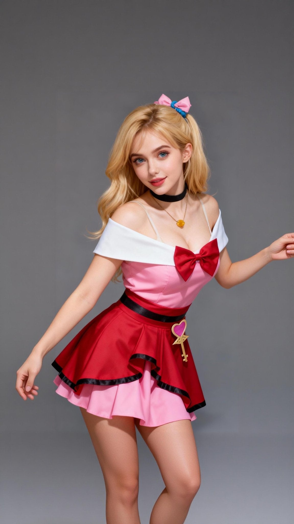 Pokémon XY Serena Cosplay Dress - Anime Accurate Outfit with Hat & Gloves - Coscosmos