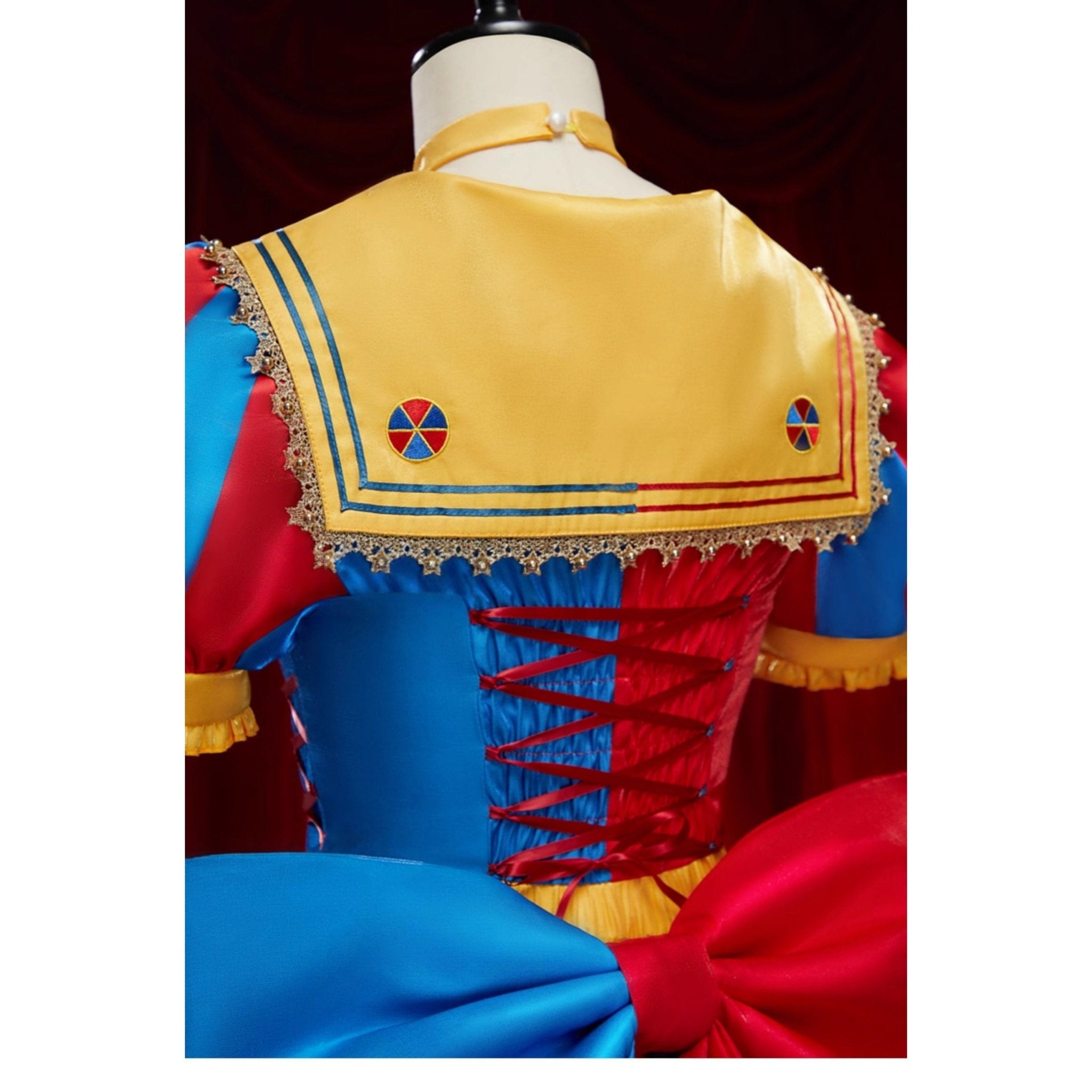 Pomni Cosplay Dress | Jester Sailor Lolita Dress | The Amazing Digital Circus Fan Clothing - Coscosmos
