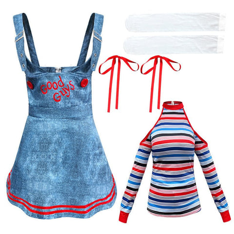 Popular export Chucky cosplay sexy jumpsuit Chucky girl role play stage performance costume - Coscosmos