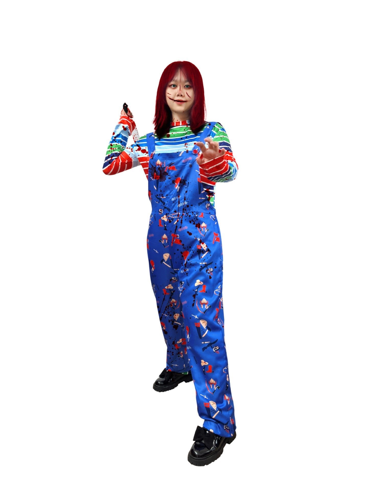 Popular export Chucky cosplay sexy jumpsuit Chucky girl role play stage performance costume - Coscosmos