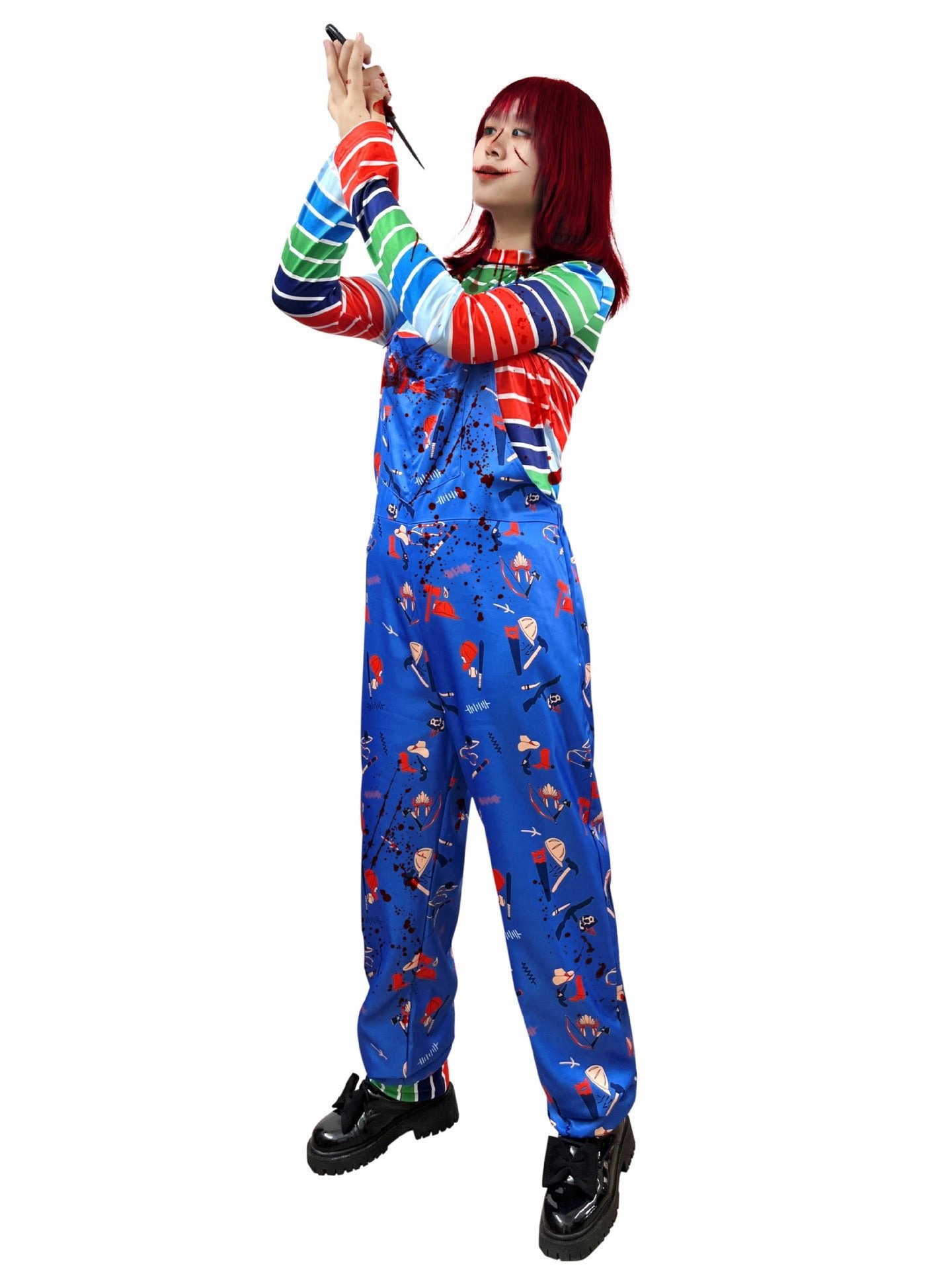 Popular export Chucky cosplay sexy jumpsuit Chucky girl role play stage performance costume - Coscosmos