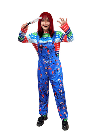 Popular export Chucky cosplay sexy jumpsuit Chucky girl role play stage performance costume - Coscosmos