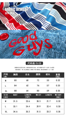 Popular export Chucky cosplay sexy jumpsuit Chucky girl role play stage performance costume - Coscosmos