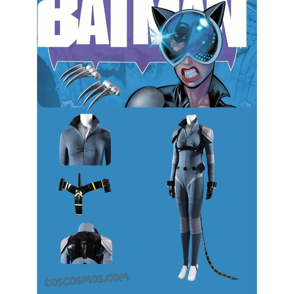 Premium Absolute Catwoman Suit Full Costume Set for Cosplay & Halloween - Coscosmos