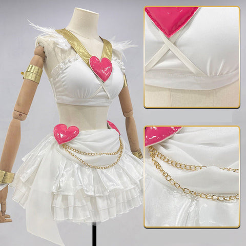 Premium Panty Cosplay Costume from Panty & Stocking with Garterbelt Anime Outfit for Fans - Coscosmos