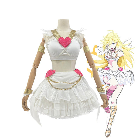 Premium Panty Cosplay Costume from Panty & Stocking with Garterbelt Anime Outfit for Fans - Coscosmos