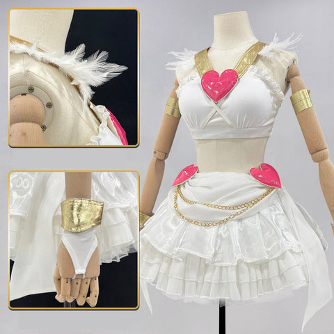 Premium Panty Cosplay Costume from Panty & Stocking with Garterbelt Anime Outfit for Fans - Coscosmos